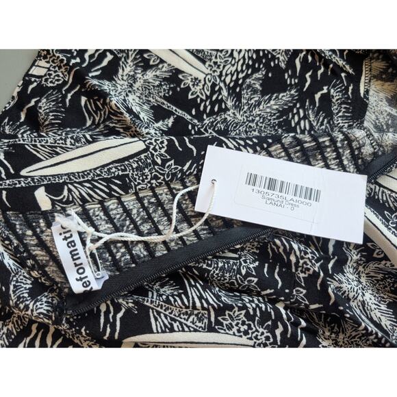 NWT Reformation Sigmund Tropical Printed Crepe Midi Dress Size 0 Lanai #2J456 - Picture 10 of 11